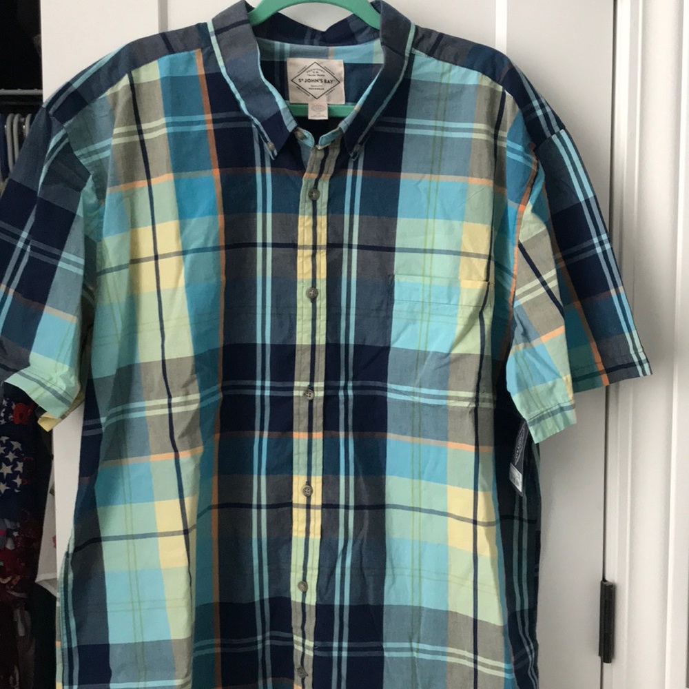 St. john’s Bay plaid button up shirt
